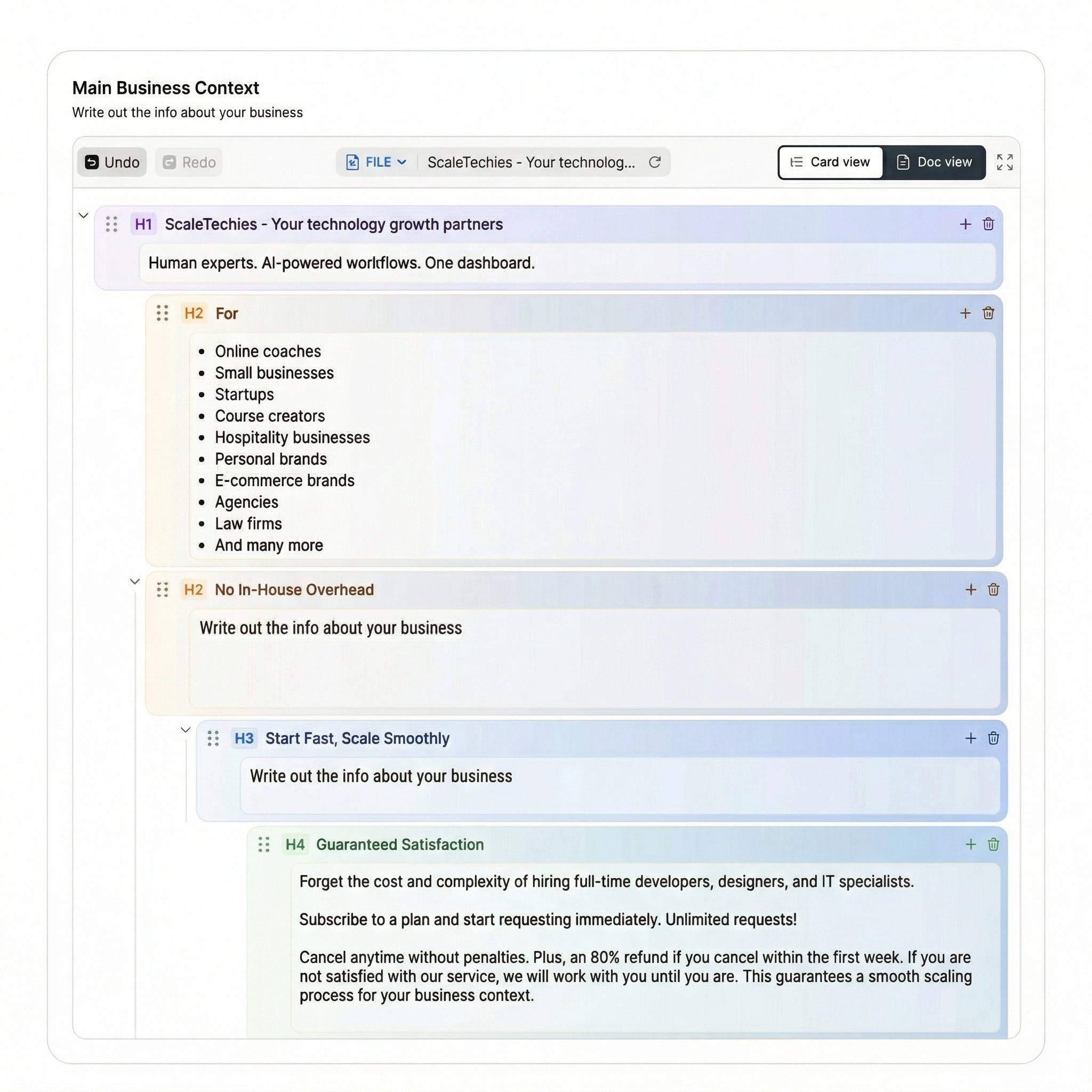 AI Website Agent